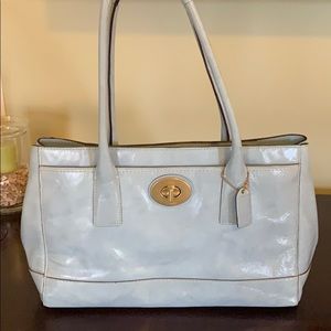 Light blue coach purse